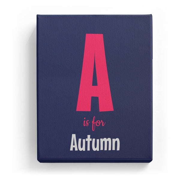 A is for Autumn - Cartoony