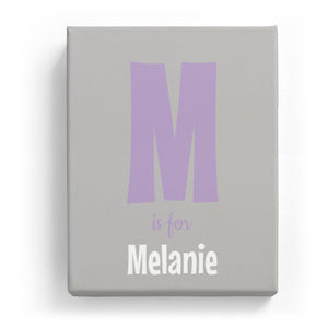 M is for Melanie - Cartoony