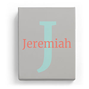 Jeremiah Overlaid on J - Classic