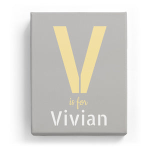 V is for Vivian - Stylistic