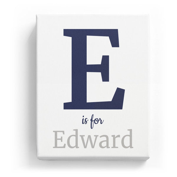 E is for Edward - Classic