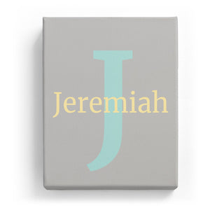 Jeremiah Overlaid on J - Classic