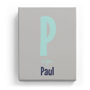 P is for Paul - Cartoony