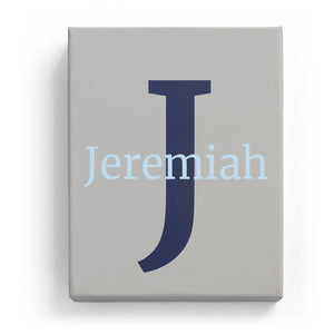 Jeremiah Overlaid on J - Classic