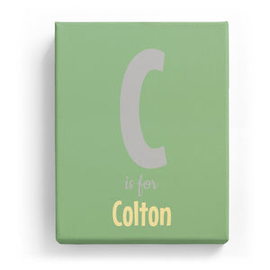 C is for Colton - Cartoony