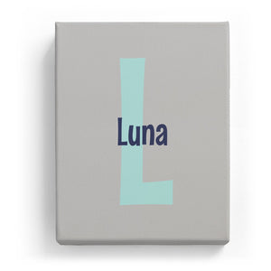 Luna Overlaid on L - Cartoony
