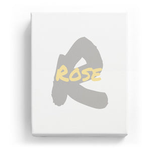 Rose Overlaid on R - Artistic