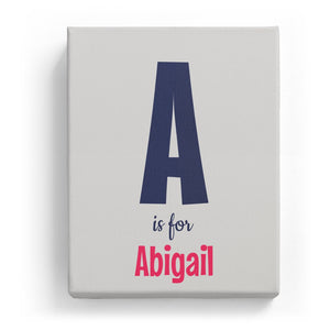 A is for Abigail - Cartoony