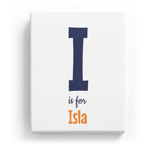I is for Isla - Cartoony