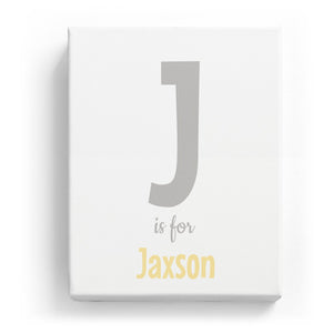 J is for Jaxson - Cartoony