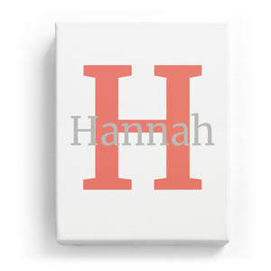Hannah Overlaid on H - Classic