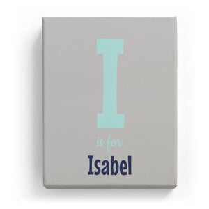 I is for Isabel - Cartoony
