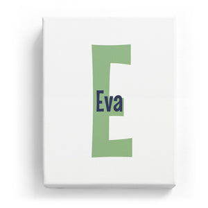 Eva Overlaid on E - Cartoony