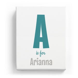 A is for Arianna - Cartoony