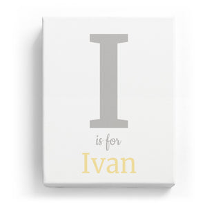 I is for Ivan - Classic