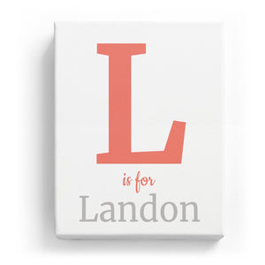 L is for Landon - Classic