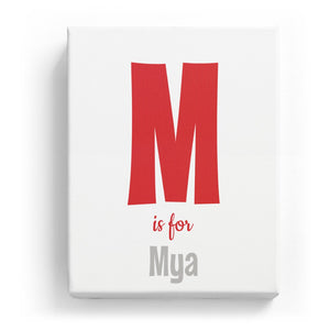 M is for Mya - Cartoony