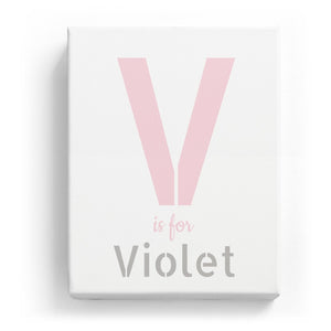 V is for Violet - Stylistic