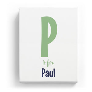 P is for Paul - Cartoony