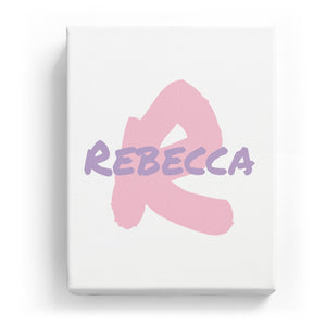 Rebecca Overlaid on R - Artistic