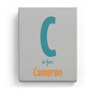 C is for Cameron - Cartoony