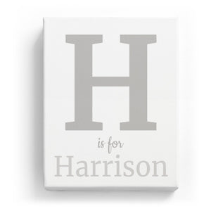 H is for Harrison - Classic