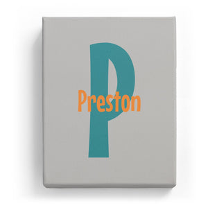 Preston Overlaid on P - Cartoony
