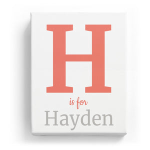 H is for Hayden - Classic