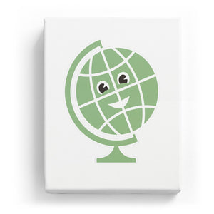 Globe with Face - No Background