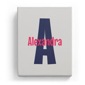 Alexandra Overlaid on A - Cartoony