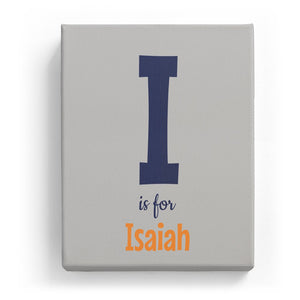 I is for Isaiah - Cartoony