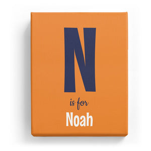 N is for Noah - Cartoony