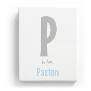 P is for Paxton - Cartoony