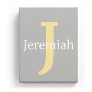 Jeremiah Overlaid on J - Classic