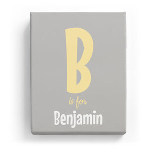 B is for Benjamin - Cartoony