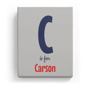 C is for Carson - Cartoony