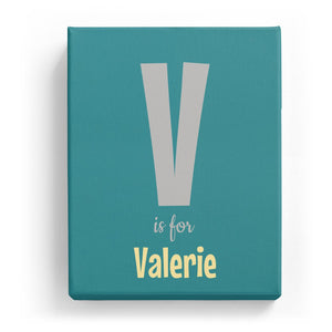 V is for Valerie - Cartoony