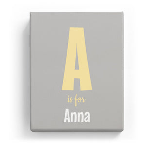 A is for Anna - Cartoony