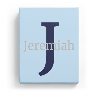 Jeremiah Overlaid on J - Classic