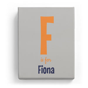 F is for Fiona - Cartoony