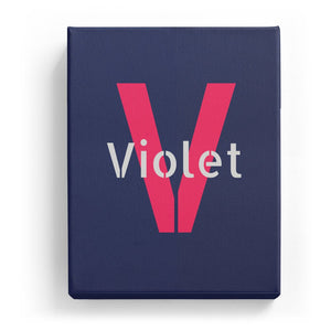 Violet Overlaid on V - Stylistic