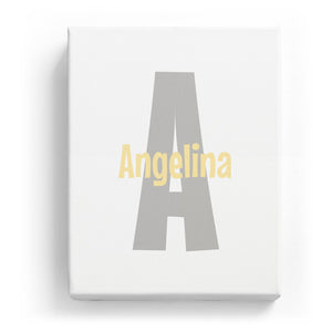 Angelina Overlaid on A - Cartoony