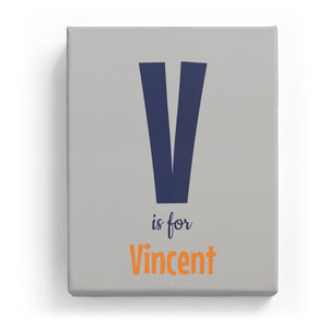 V is for Vincent - Cartoony