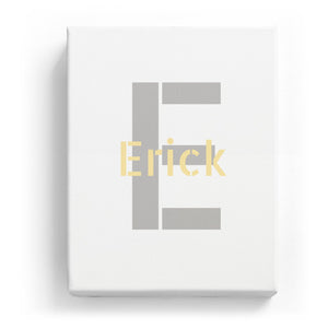 Erick Overlaid on E - Stylistic