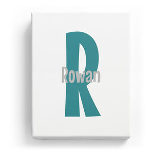 Rowan Overlaid on R - Cartoony