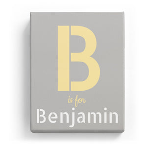 B is for Benjamin - Stylistic