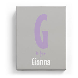 G is for Gianna - Cartoony