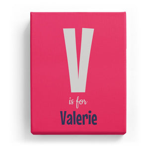 V is for Valerie - Cartoony