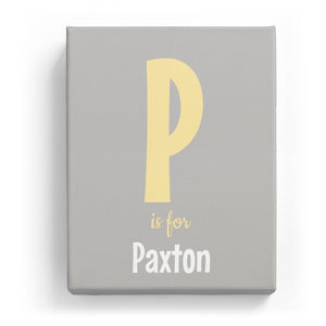 P is for Paxton - Cartoony