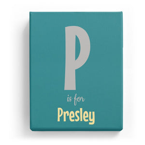 P is for Presley - Cartoony